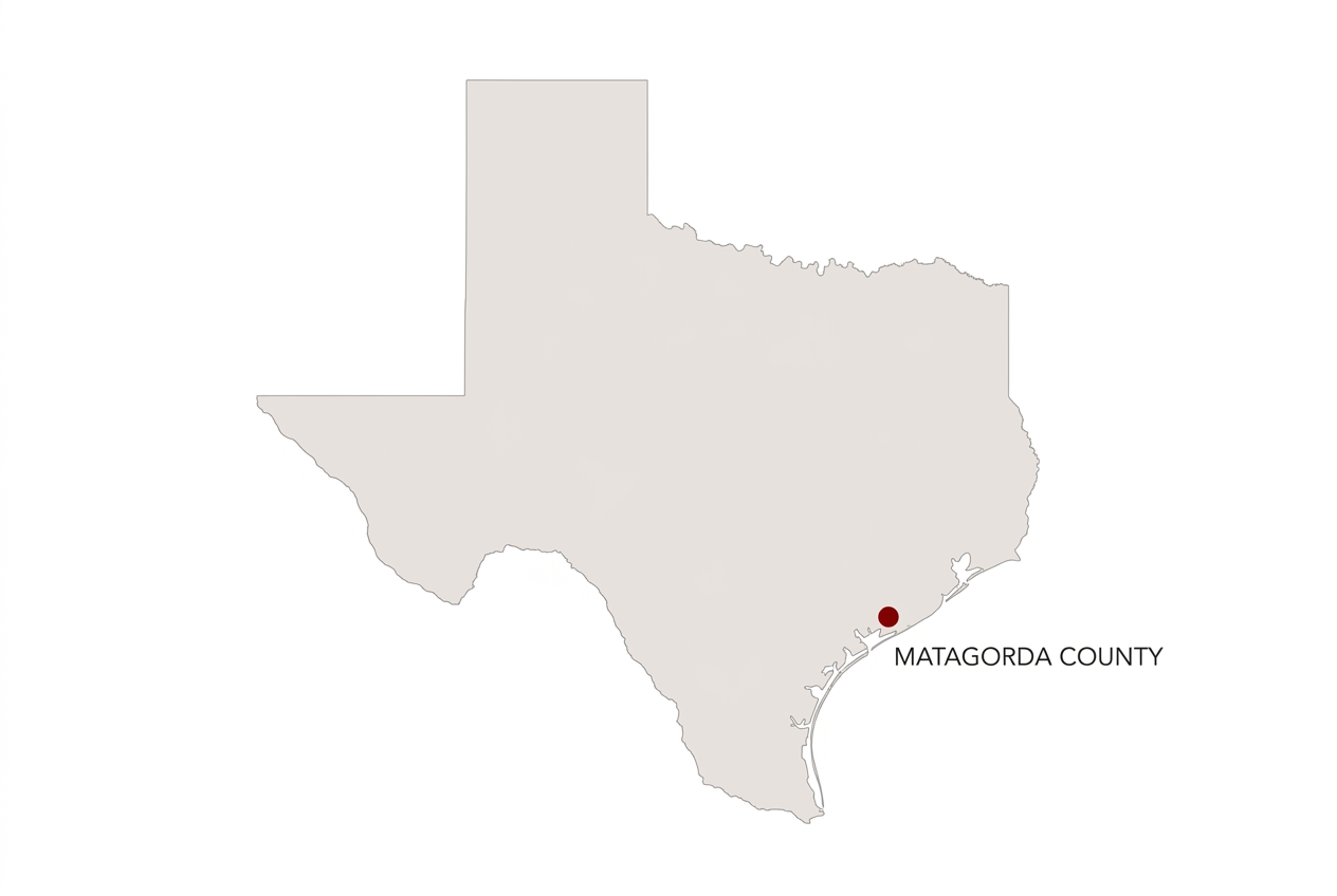 Texas state map — Bravo project location